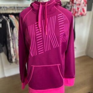 Nike Fuchsia and Pink Graphic Hoodie